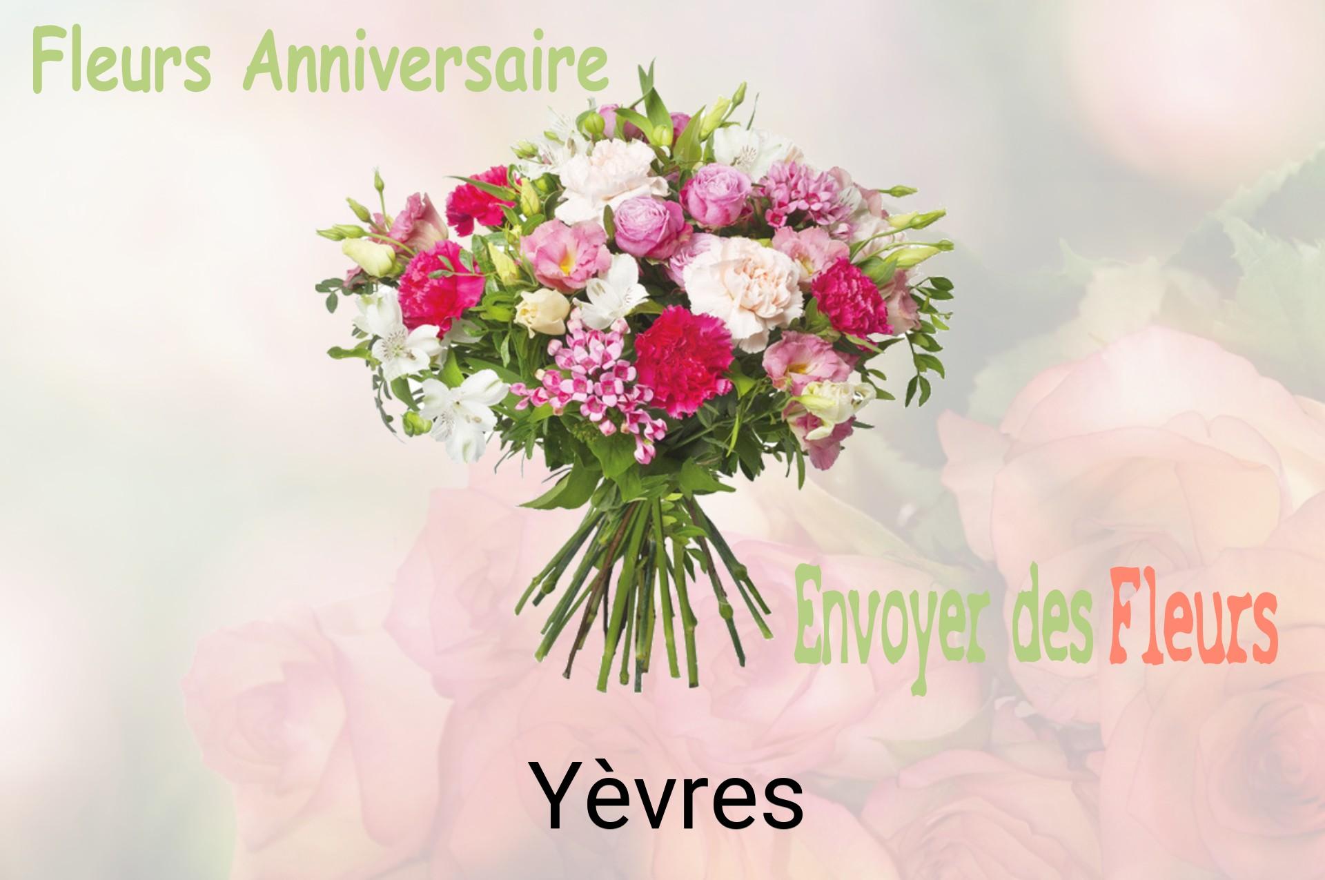 Bouquet de fleurs d’anniversaire livré à Yèvres