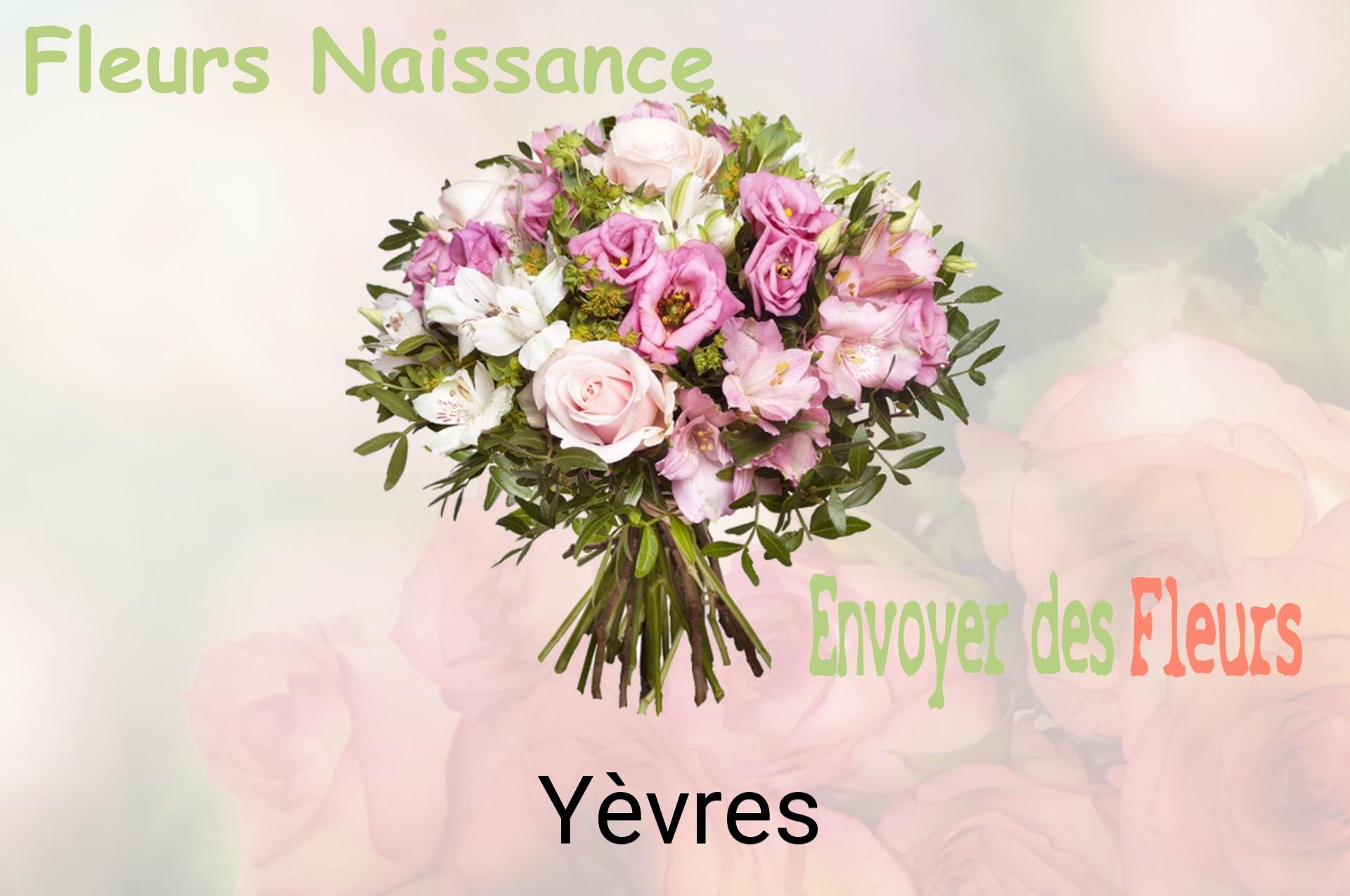 Bouquet de fleurs de naissance livré à Yèvres
